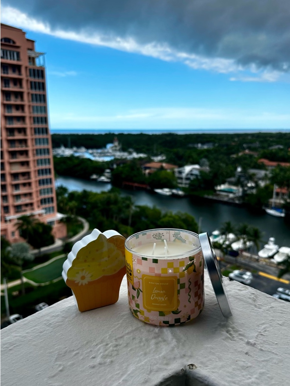 Lemon Drizzle 3-Wick 14 oz Scented Candle | Sweet Bakery Citrus Decor